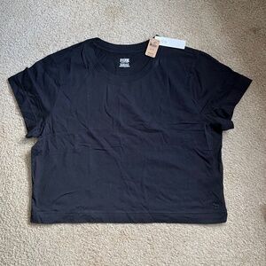 Black Crop Tee Victoria Secret PINK